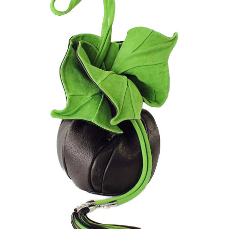 Feedbag Orchid Black Green by Knotty Studio