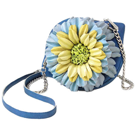 Mini Bag Daisy Blue Yellow by Knotty Studio