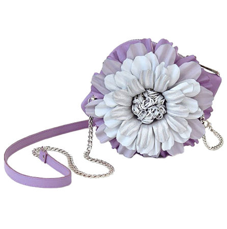 Mini Bag Daisy Purple White by Knotty Studio