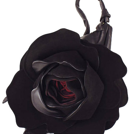 Queenly Rose Black Red by Knotty Studio